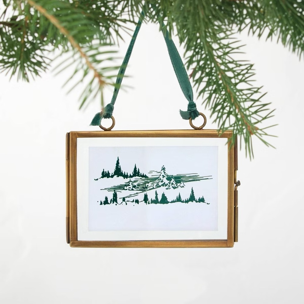 Brass and Glass Landscape Frame Ornament - Hearth & Hand™ with Magnolia